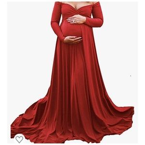 Maternity Off Shoulders Dress